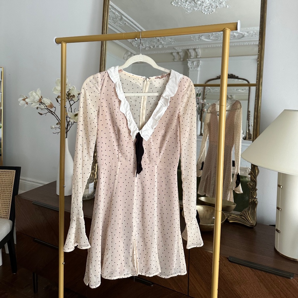 For Love And Lemons Pink Sequin Babydoll Dress